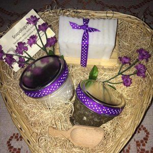 Soapology510 Lavender Spa Gift Basket